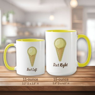 Taza Cono de helado de bolas