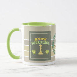 Taza Conoce tu lugar – Afirmación floral personalizada