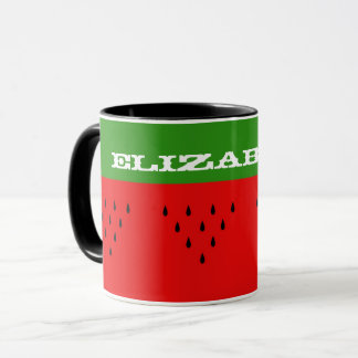 Taza conocida de encargo de la sandía