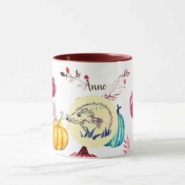 Taza conocida de encargo del arte del otoño del (Centro)