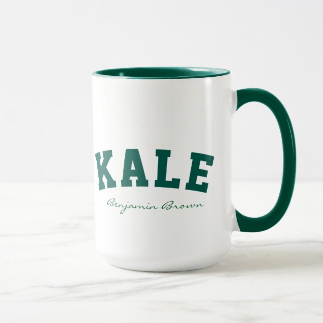 Taza conocida de encargo del estilo del vegano de (Derecha)