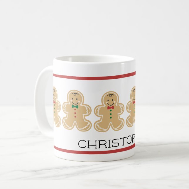 Taza conocida del navidad del hombre de pan de (Anverso izquierdo)