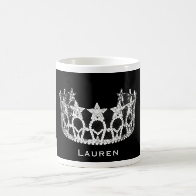 Taza conocida personalizada corona de plata del (Centro)