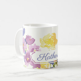 Taza conocida personalizada de las flores salvajes