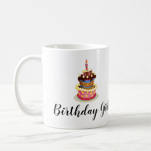 Taza conocida personalizada del chica del (Izquierda)