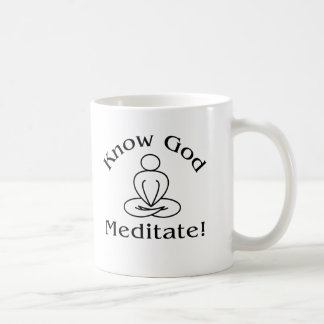 Taza - conozca a dios, meditate