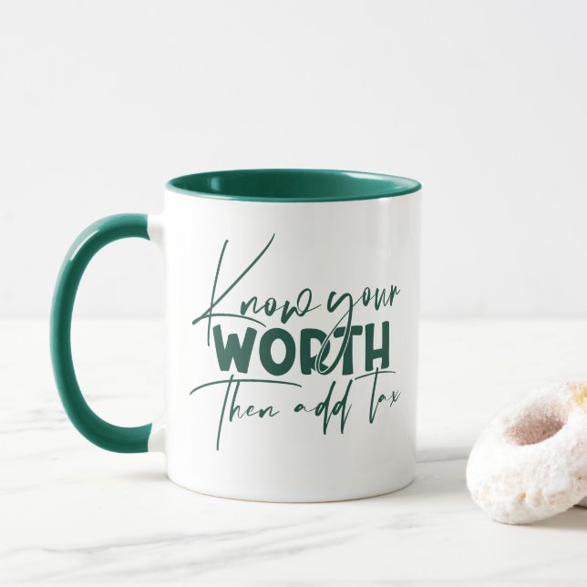 Taza Conozca su Valiosa Inspiradora Cita Motivacional (Con donut)