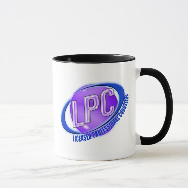 TAZA CONSEJERO PROFESIONAL AUTORIZADO LOGOTIPO DEL LPC (Derecha)