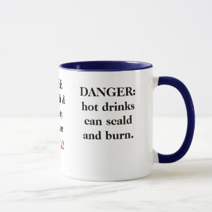 Taza Consejo divertido LIBRE de salud y de seguridad -