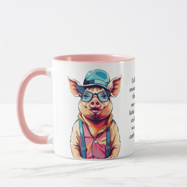 Taza Consejos divertidos de un cerdo (Izquierda)