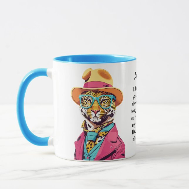 Taza Consejos divertidos de un leopardo (Izquierda)