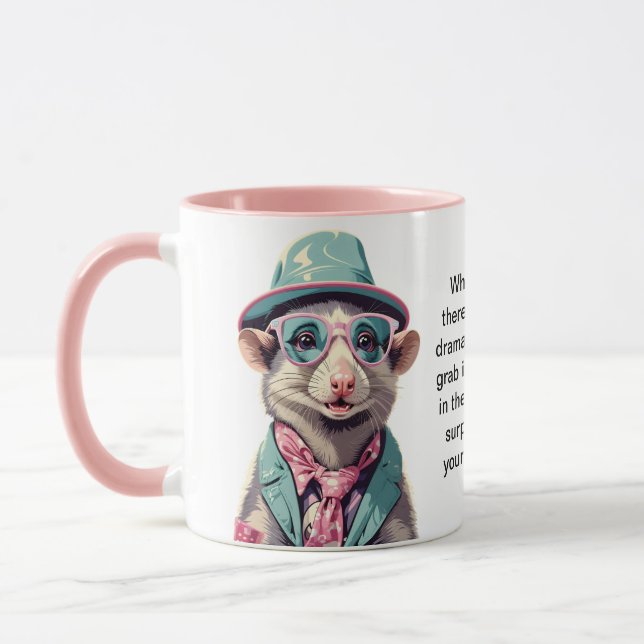 Taza Consejos divertidos de un Opossum (Izquierda)