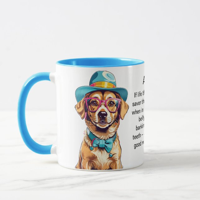 Taza Consejos divertidos de un perro (Izquierda)