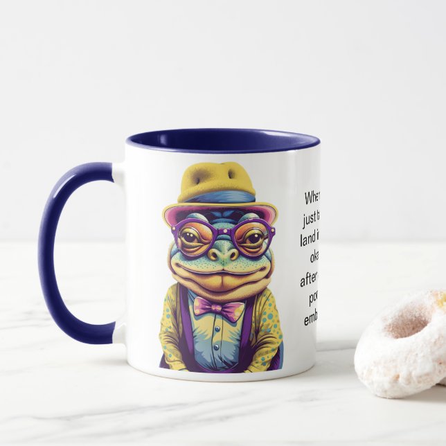 Taza Consejos divertidos de un sapo (Con donut)