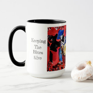 Taza Consigue tu gusto de mantener vivos los Blues
