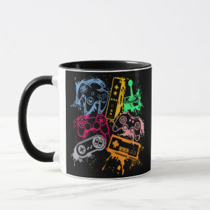 Taza Consolas de videojuegos Controles Retro 80's 90's 