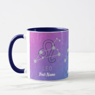 Taza Constelación de la estrella del Zodiaco Leo Signo