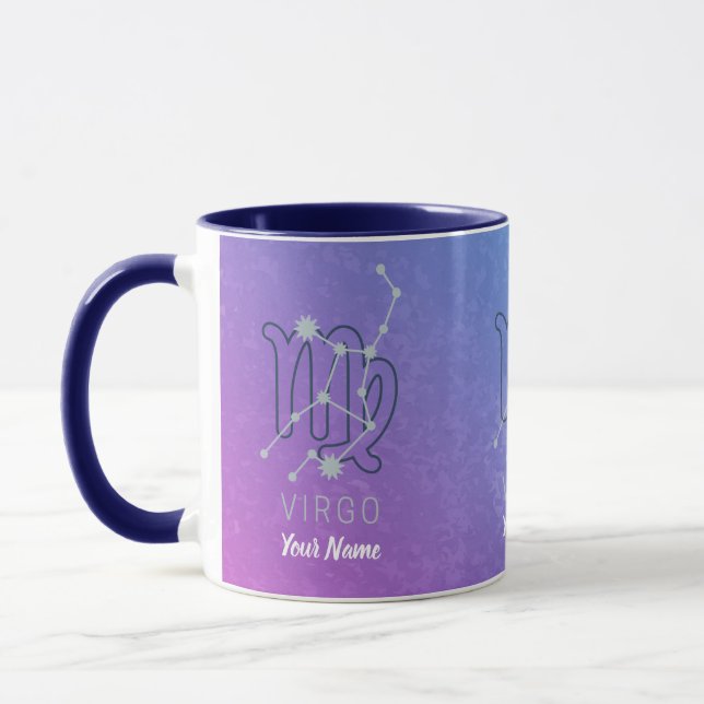 Taza Constelación del Horóscopo de Signo Zodiaco Virgo (Izquierda)