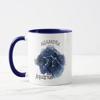 Taza Constelación nocturna Aquarius Starry Custo Nombre