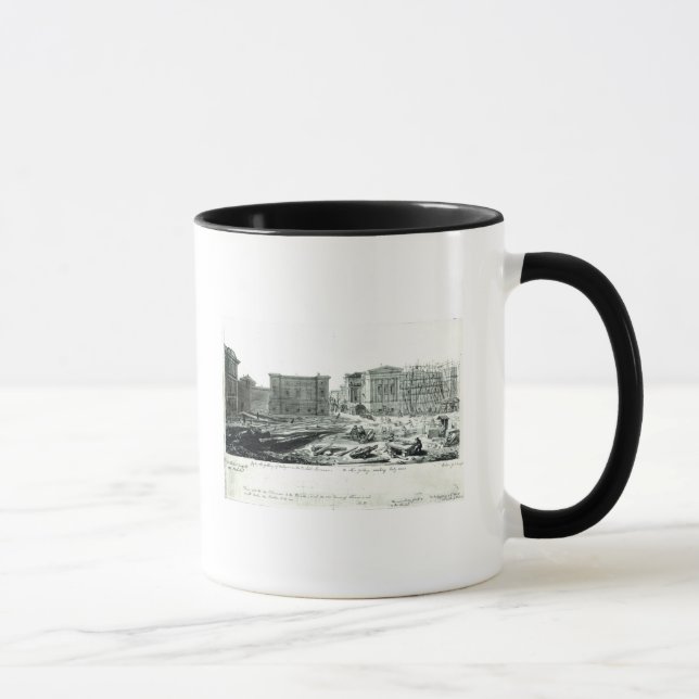 Taza Construcción de la nueva galería de British Museum (Derecha)