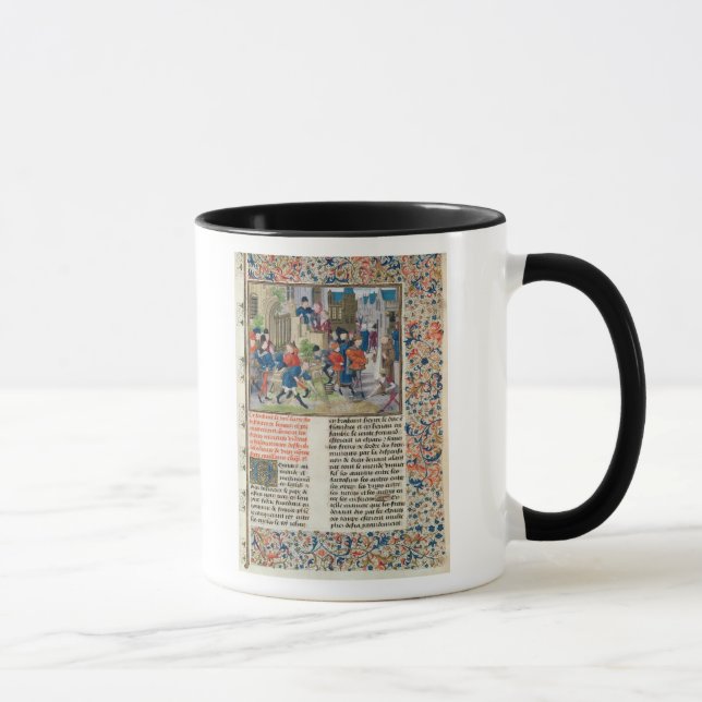 Taza Construcción de las fundaciones del monasterio (Derecha)