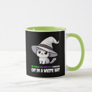 Taza Constructor Web Ético Divertido Gato Blanco Famili