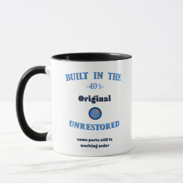 Taza Construido en los Cuarenta Original Sin Restaurar