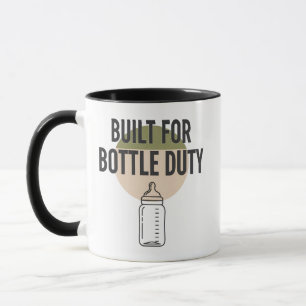 Taza Construido Para El Deber De La Botella Nuevo Papá 