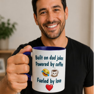 Taza Construido Sobre Chistes de Papá
