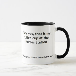 Taza Consumición en la estación de las enfermeras