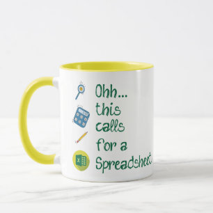 Taza Contabilidad Oh, esto requiere un café de hoja de