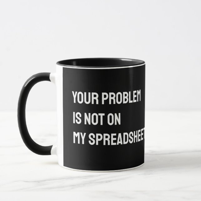 Taza Contable Spreadsheet Funny Mug (Izquierda)