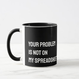 Taza Contable Spreadsheet Funny Mug