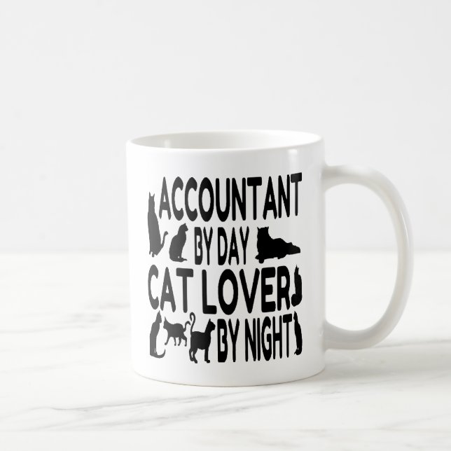 Taza Contador por día Gato Lover por noche (Derecha)