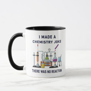 Taza Conté un chiste de química – No hubo reacción