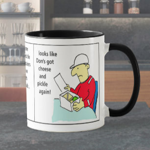 Taza Contenedor de envío Docker Cartoon Humor