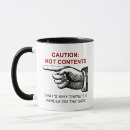 TAZA CONTENIDO CALIENTE DE LA PRECAUCIÓN
