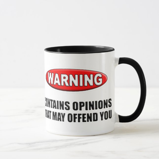 Taza Contiene opiniones que puede ofenderle (Derecha)
