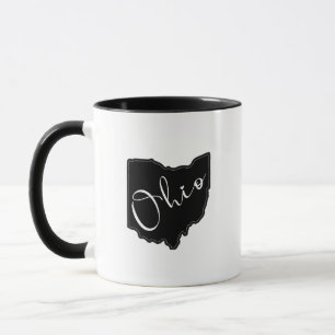 Taza Contorno de forma de estado Ohio - Contorno de map