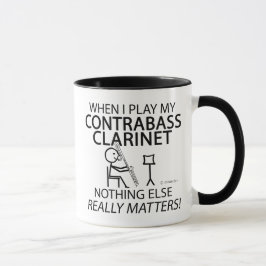 Taza Contrabass Clarinet Nada más importa