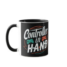 Contralor en mano, gamers mugs