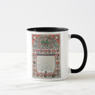Taza Contrato de boda judío (vitela)