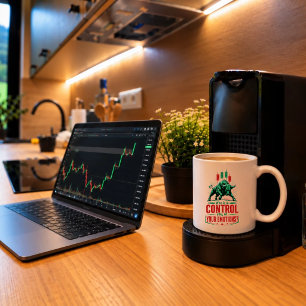 Taza Controla Tus Emociones Toro Mentalidad de Trading