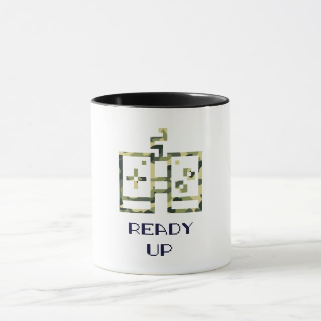 Taza Controlador de videojuegos de camuflaje listo para (Centro)