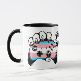 Taza Controlador Pata de Tigre Juego Orgullo Trans