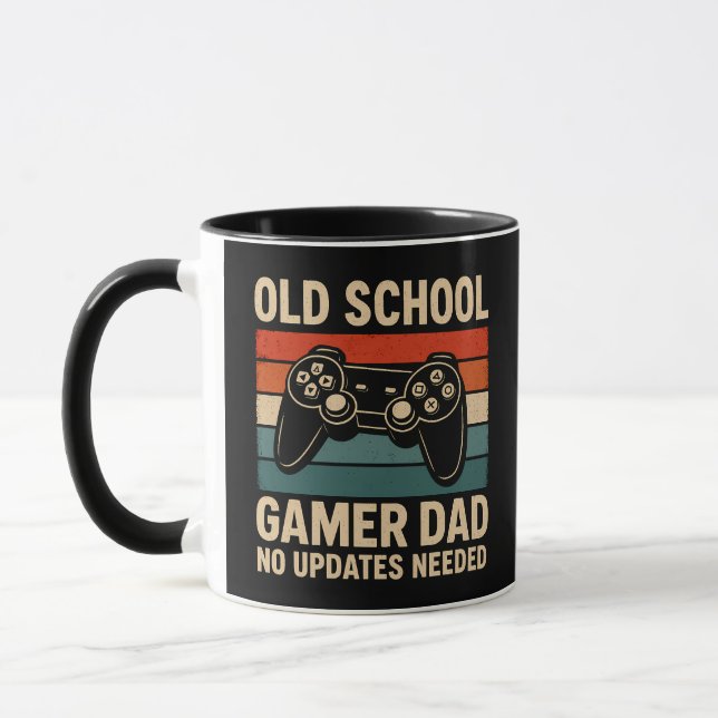 Taza Controlador retro Old School Gamer Dad (Izquierda)