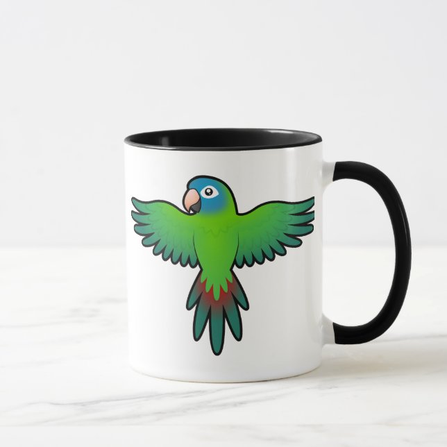 Taza Conure de dibujos animados / Lorikeet / Loro (Derecha)