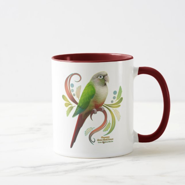 Taza Conuro de la mejilla verde canela (Derecha)
