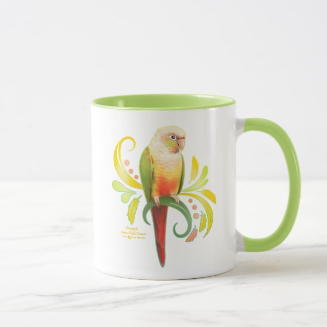 Taza Conuro de la mejilla verde piña (Derecha)