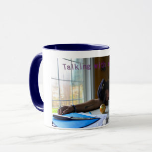 Taza Conversando Con Una Cebolla De Cebolla